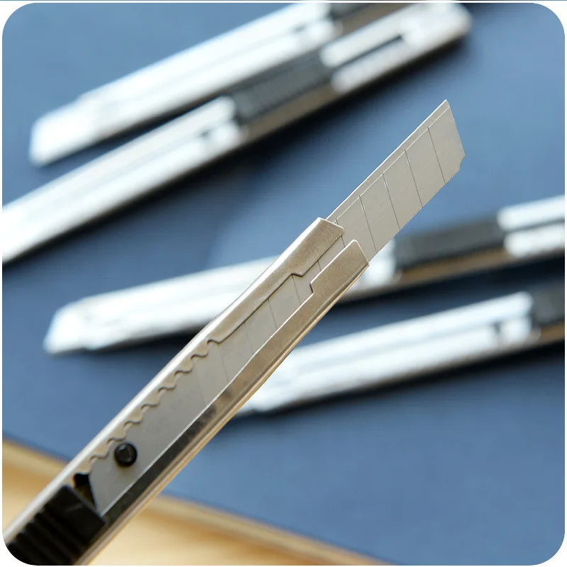 

1pcs metal MINi Express Box Knife wallpaper DIY Utility Knife Paper Cutter houseware Blade sliding storage