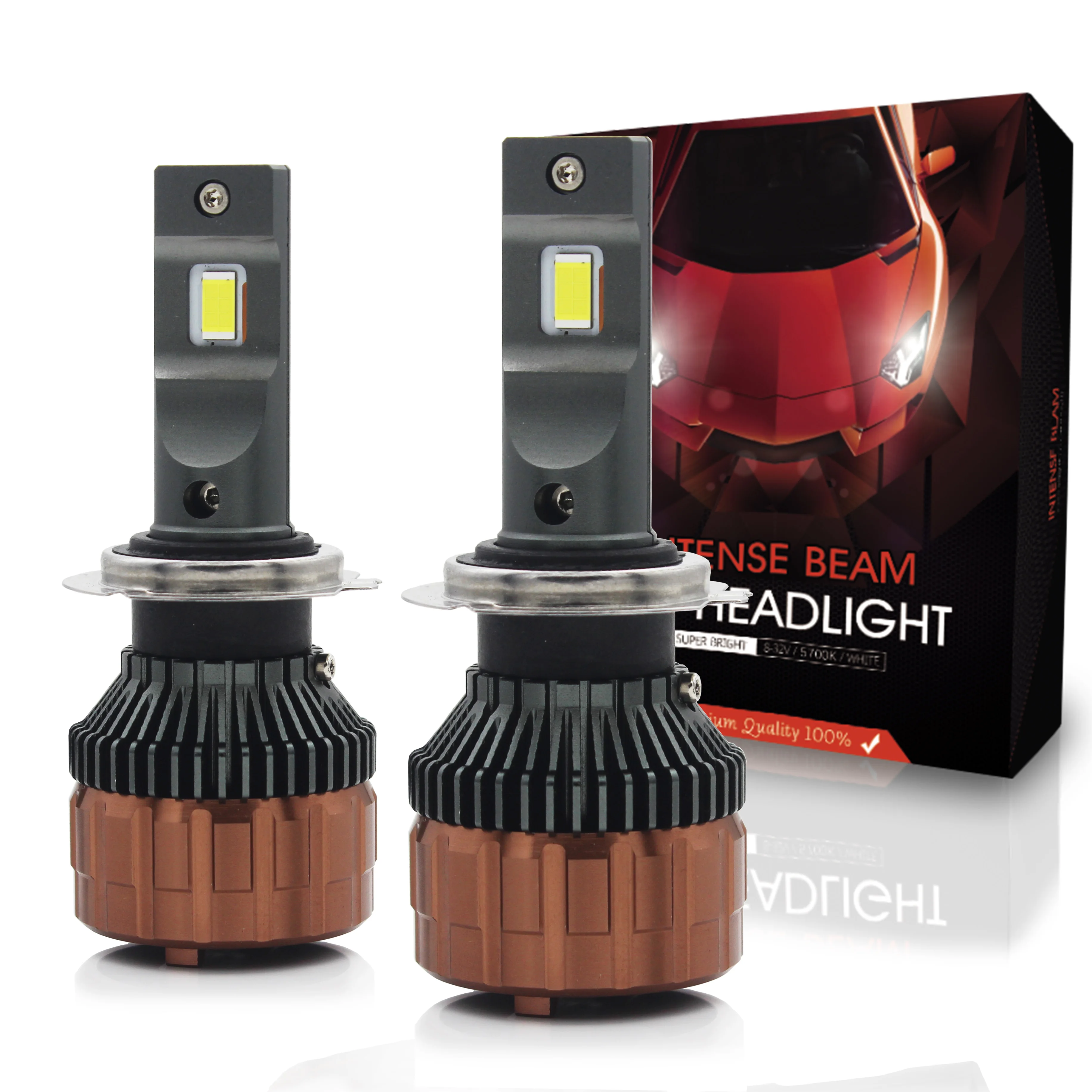 Светодиодная лампа H4 6000K 12 В H7 H8 H9 H11|Передние LED-фары для авто| |