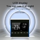 Термостат Tuya для теплого пола, с сенсорным экраном, Wi-Fi, 16 А