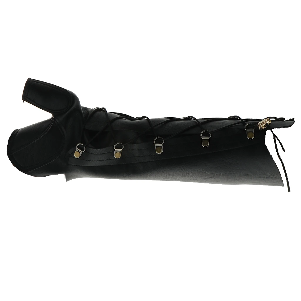 Ручной работы кожа стрельба из лука рука гвардии палец перчатка для левой руки