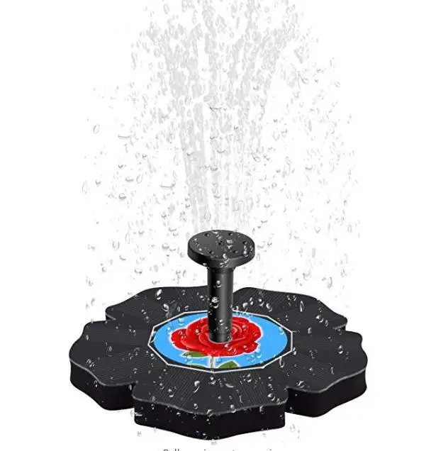 MeterMall Солнечный плавающий фонтан в форме розы для наружного сада фонтана