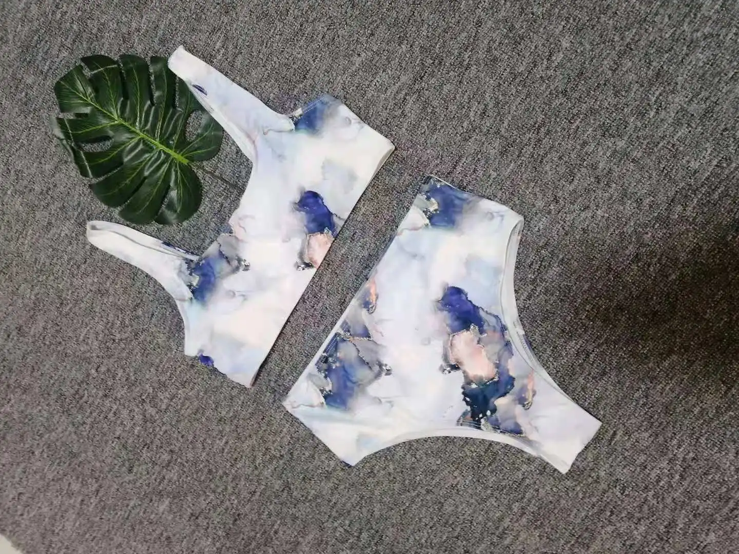 

New sexy tie-dye ladies split swimsuit