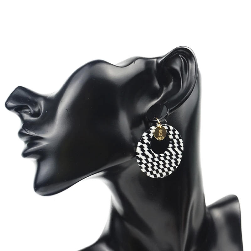 Женские акриловые серьги M & G из прозрачной смолы массивные Висячие Ювелирные