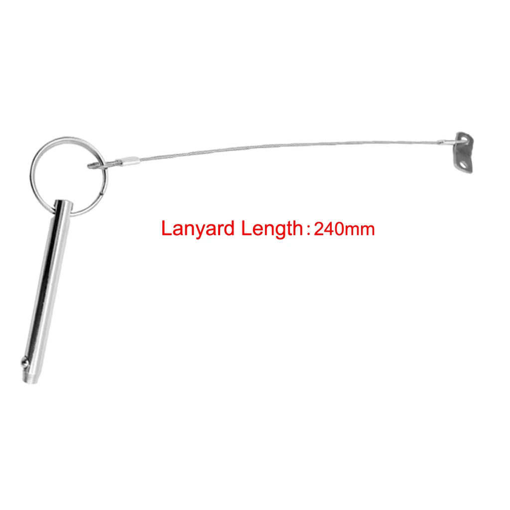 

Quick Release Pin with Lanyard for Boat Deck Hinge/Jaw Slide Clamp