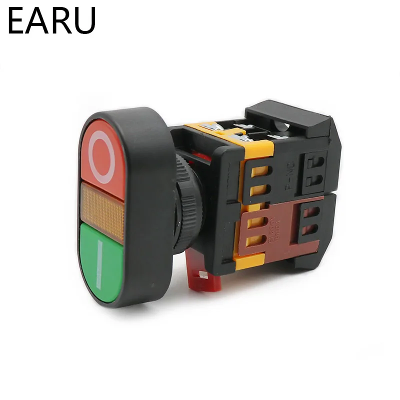 Кнопка включения/выключения переменного тока APBB 22 мм 25 220 В 1 без NC 2 кнопки 22N