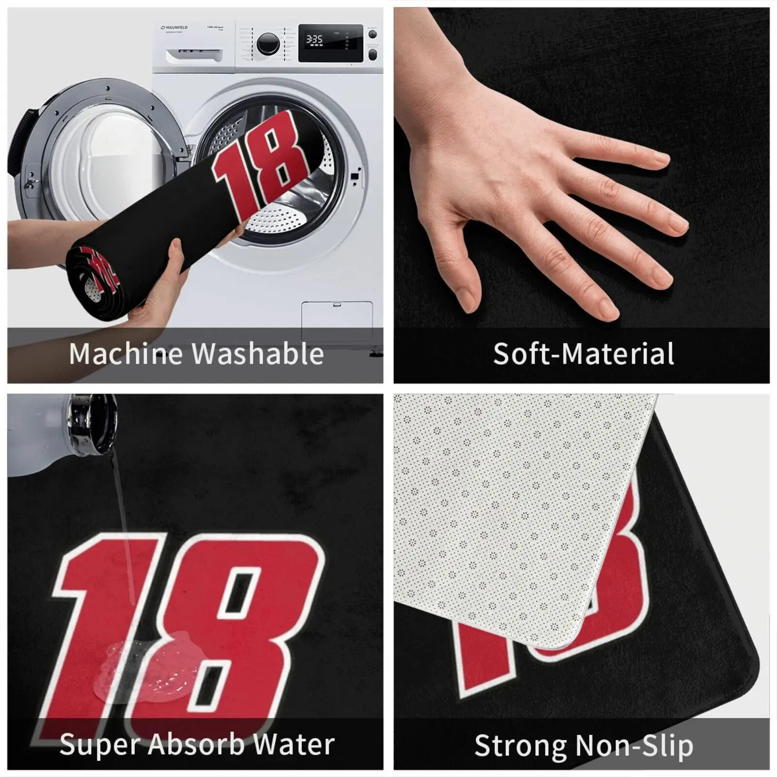 18 коврик подушка мягкий крутой T S Busch дюймов автомобиль Джо Гиббс гоночный Jgr