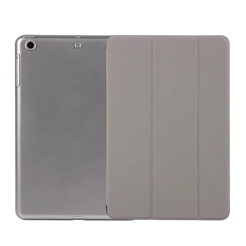 Серый Для Apple iPad 9,7 дюймов& спящий Wakup ультратонкий кожаный смарт-чехол для iPad A1822 A1823 A1893 - Цвет: Серый