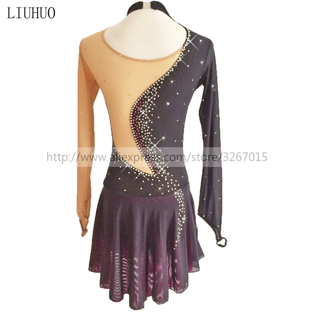 Женское платье для катания на коньках LIUHUO костюм соревнований танцевальный