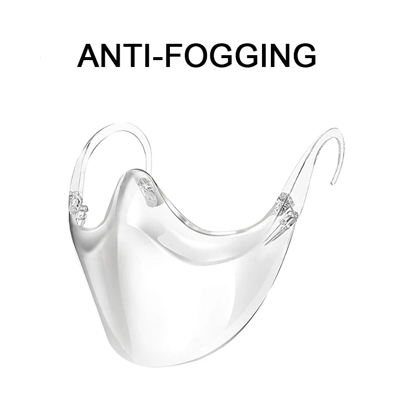 

1pc Protective Face Shield Anti-Oil-Splash Fog Face Mask Anti Droplet Splatter Screen Protector Mouth Cover Kitchen Cooking Tool