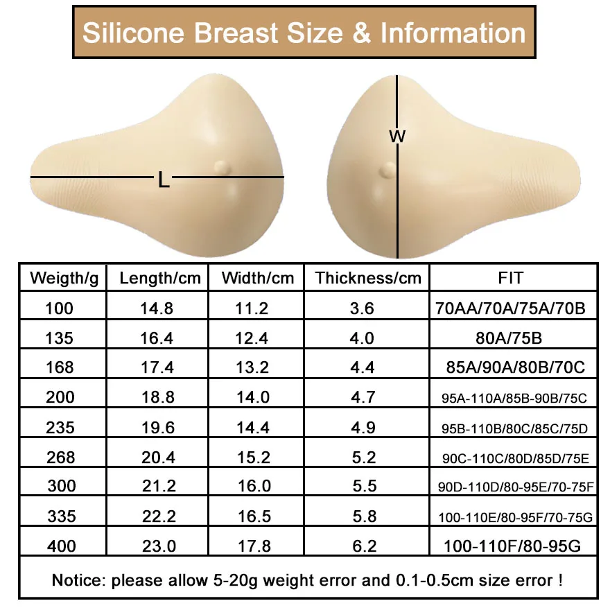 Легкие силиконовые формы для груди светильник 40% легкие Искусственные