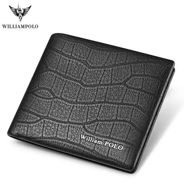 

Men luxury Wallet Genuine Leather crocodile pattern Bifold Money Wallets Coin Case Holder Cash Pocket new purse