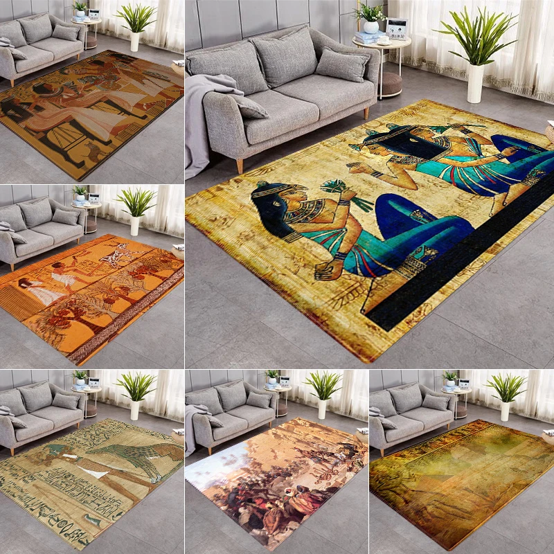 

Dunhuang Mural Printed Rugs Home Living Room 3D Color Printing Room Decoration Door Mat Non-slip Washable Small Rug