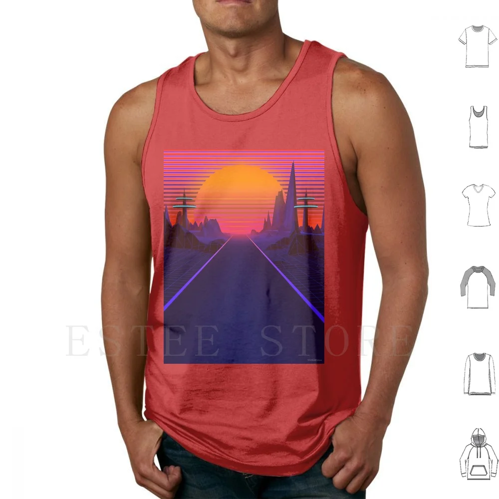 Неоновые майки жилет хлопок неоновый фон розовый Япония Токио путешествия