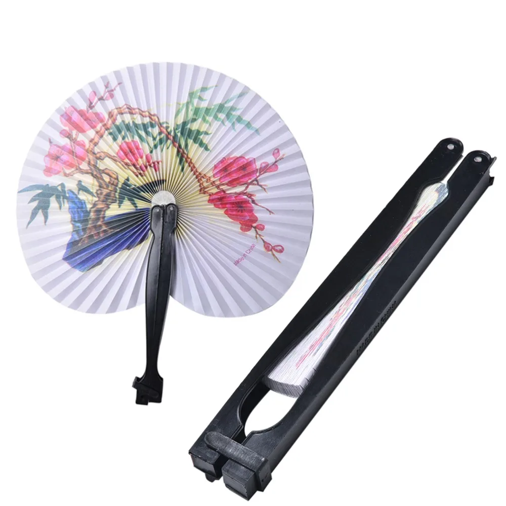 Китайские ручные бумажные вееры Карманный складной бамбуковый веер сувенир для