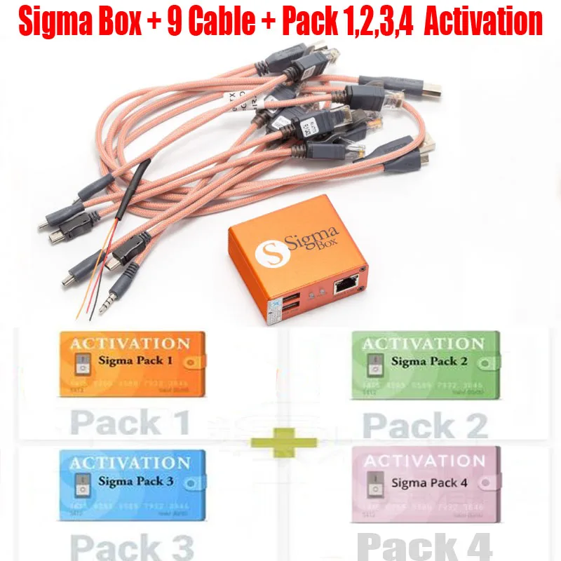 Новинка 2020 100% оригинальный кабель Sigma box + 9 новое обновление для Huawei с Pack1 Pack2 Pack3