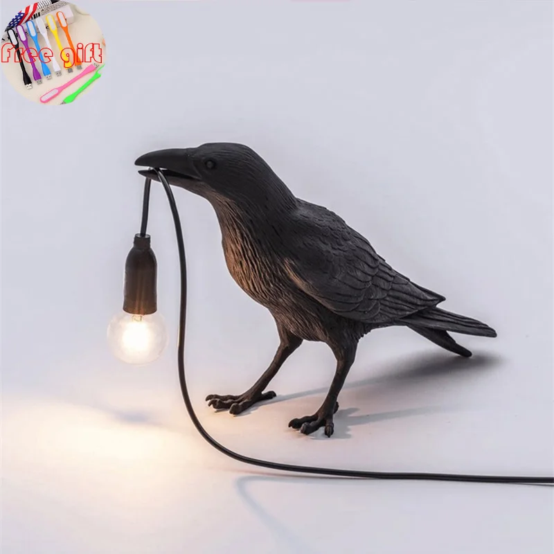 Lámpara led de pared, moderna, italiana, crow bird, para dormitorio, mesita de noche, de pie, decoración del hogar