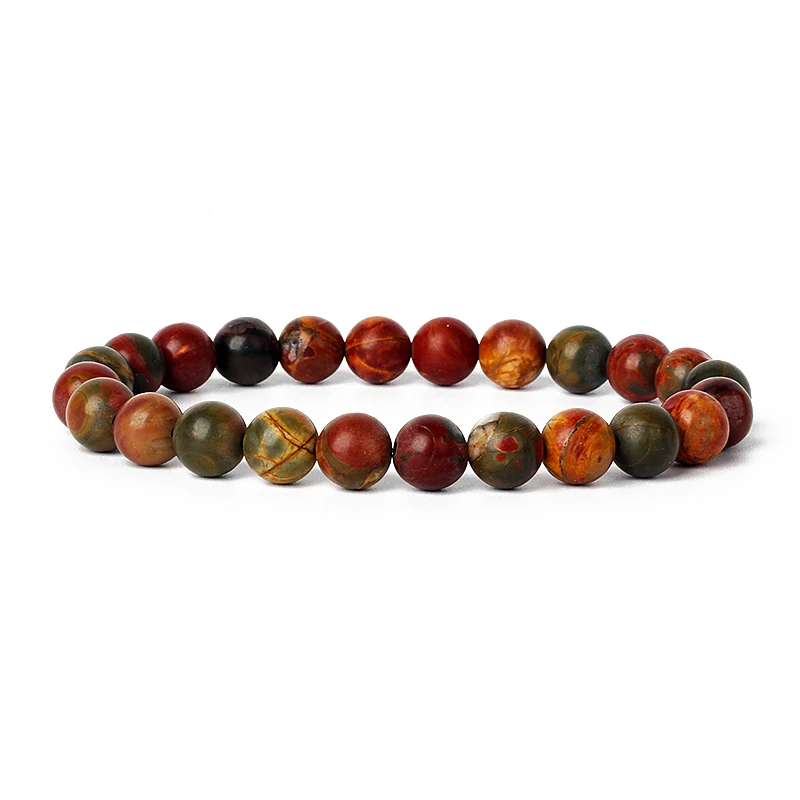 Браслеты для мужчин и женщин отполированные эластичные ювелирные украшения с