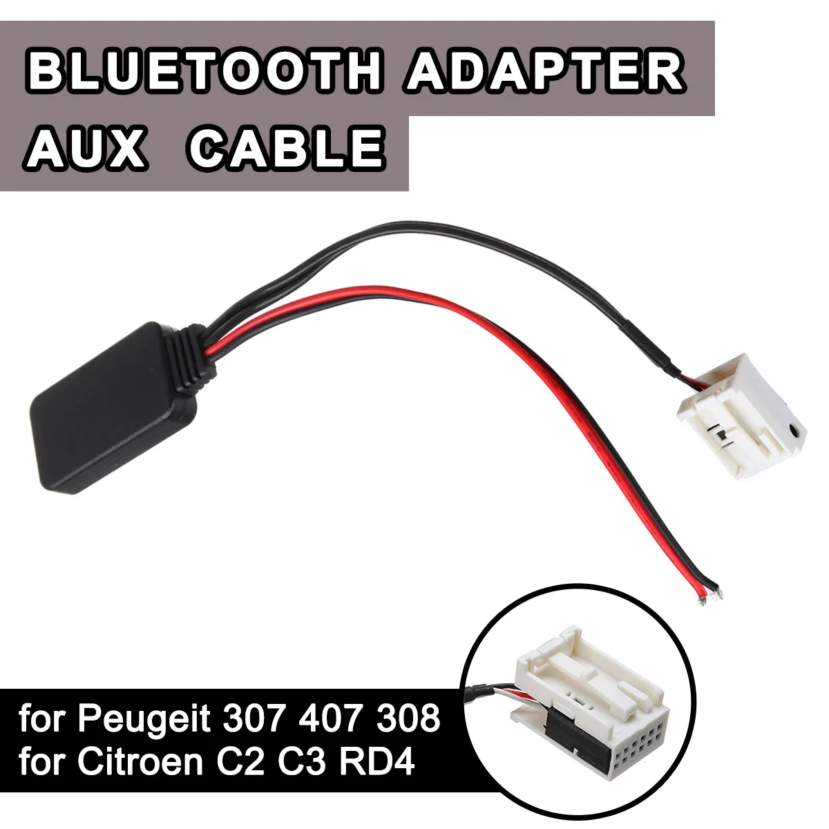 Aux кабель с адаптером для автомобиля 12Pin bluetooth модуль Беспроводной Радио Стерео AUX