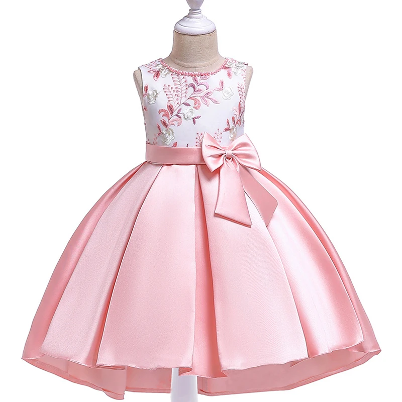 Платье для девочек элегантное платье принцессы с бантом Детская Вечеринка
