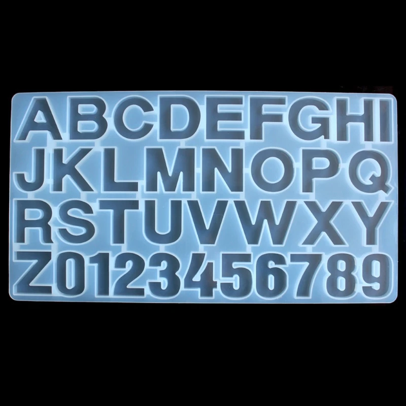 

English Letter Pendant Resin Mold Kit Alphabet Resin Casting Mold Art Craft Tool B36D