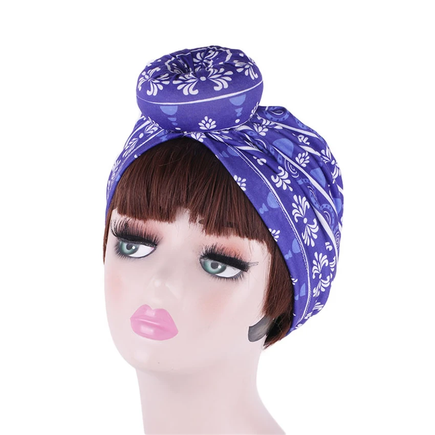 Хлопковая повязка на голову с узлом Африканский Дашики принт африканские