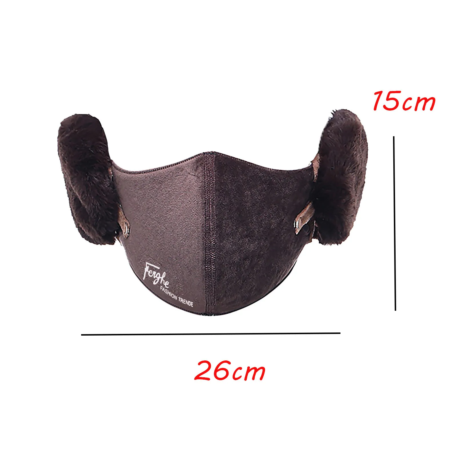 

3pc Unisex Autumn Winter Warm Plush Face Mask Reusable Washable Breathable Hot Mscara protectora clida al aire libre