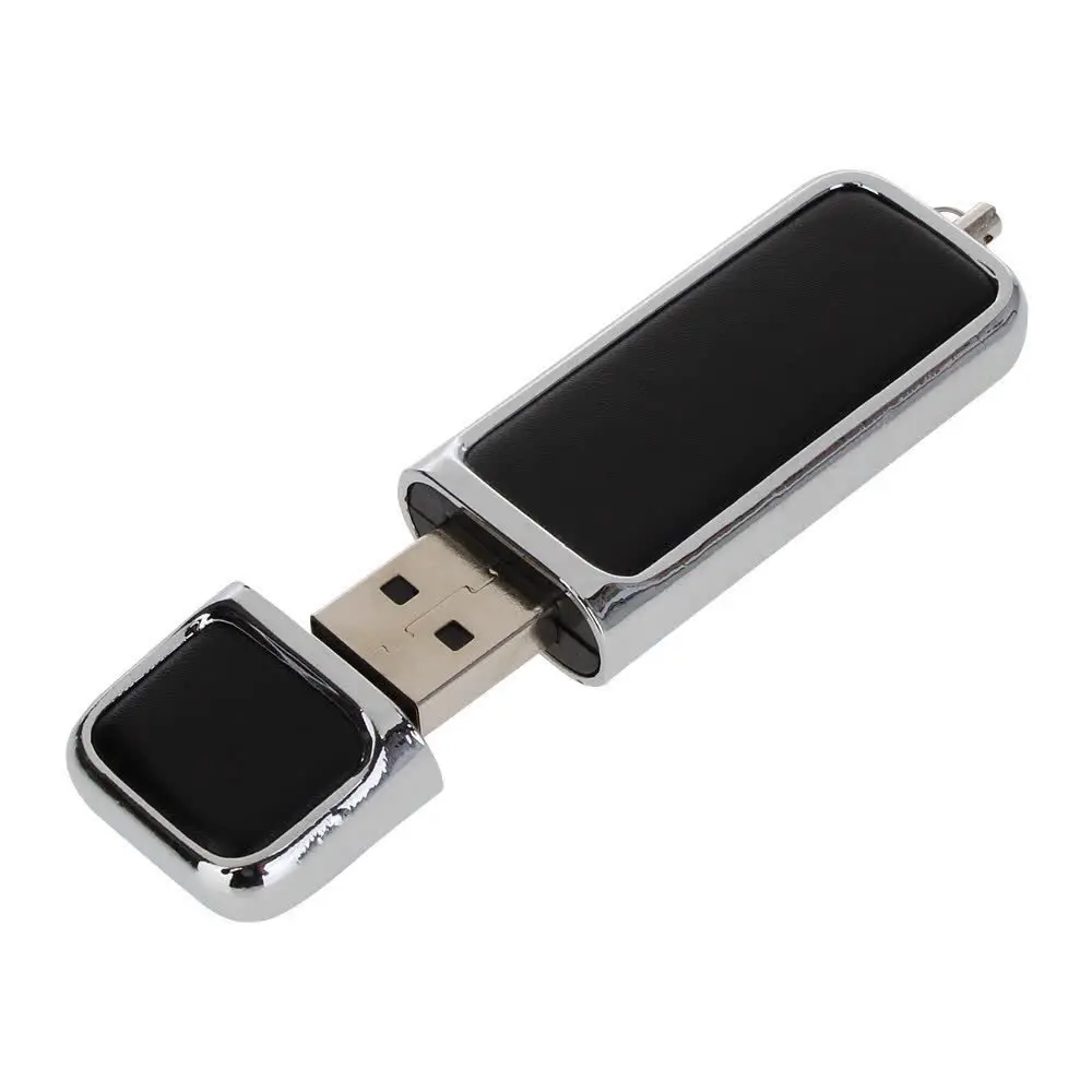 Водонепроницаемый usb 2,0 металлический кожаный usb флеш-накопитель 4 ГБ 8 ГБ кольцо для ключей 16 ГБ 32 ГБ 64 ГБ подарочная ручка-накопитель 128 ГБ Флешка бесплатный логотип на заказ - Цвет: 2
