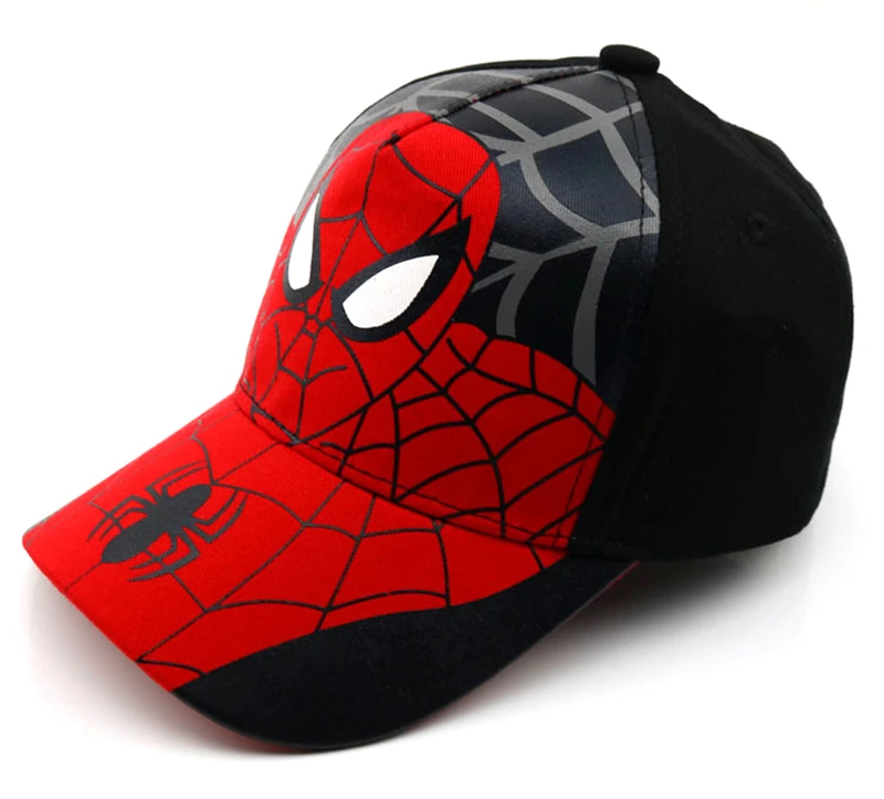 39 цветов, шапки для маленьких мальчиков и девочек, SPIDER-MAN хлопковая детская бейсбольная кепка с вышитыми героями мультфильмов, Кепка в стиле хип-хоп для мальчиков и девочек, бейсболка