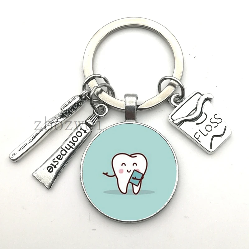 Новинка 2020 брелок из стоматологического стекла для ассистента подарок ухода за