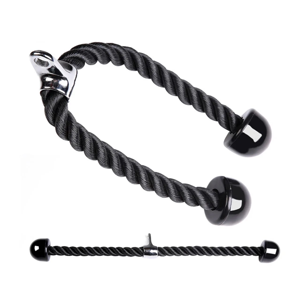 

Biceps Pull Rope Pull Down Rope Cable Attachment Non Slip Handle Gym Training