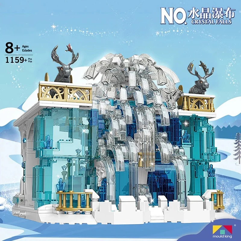 

MOULD KING Building Blocks The Creative MOC Crystal Falls Model Sets Assembly Bricks Kids Educational Toys Christmas Gifts