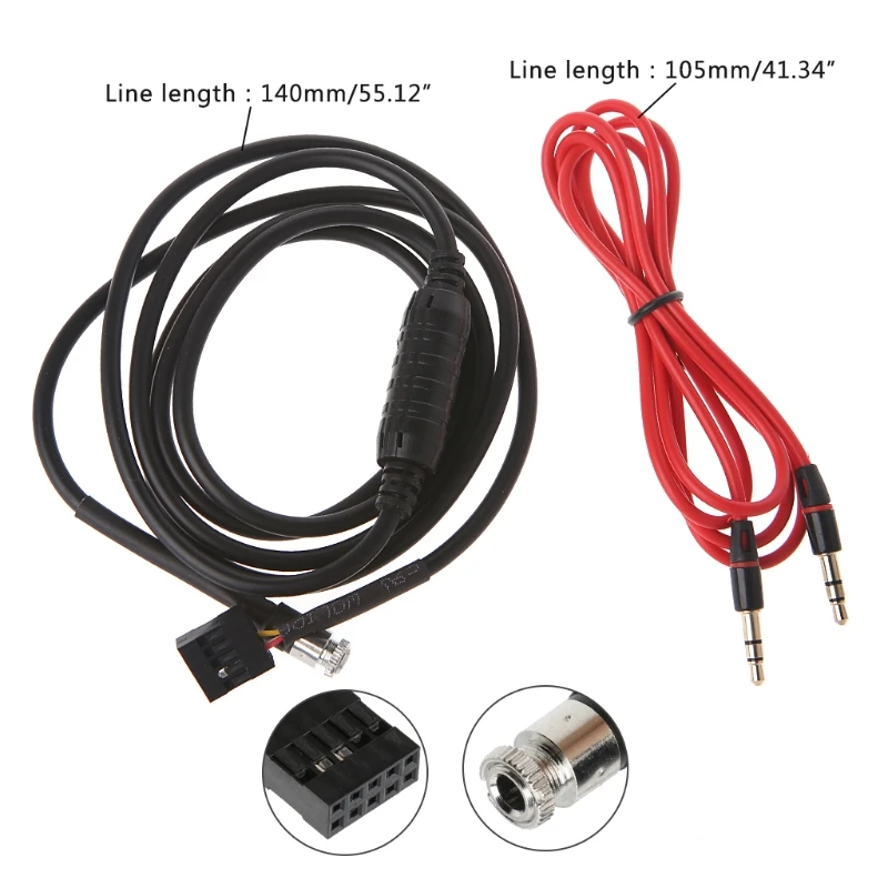 

Car Style 3.5mm AUX Input Mode Cable Female Dash Mountable Socket for bmw E46