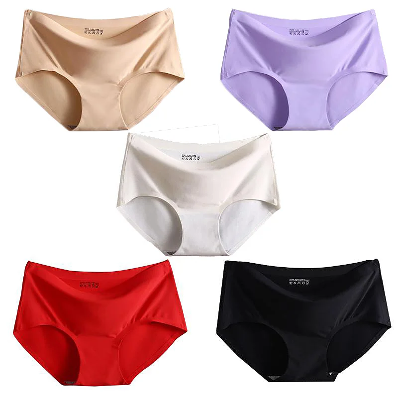 1 шт. дамских трусов трусы до середины талии модные бесшовное белье Трусики