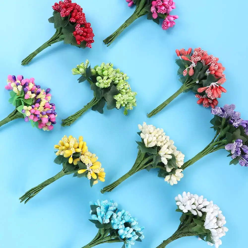 Новое поступление искусственные цветы 12 шт./лот 2 партии стебель с