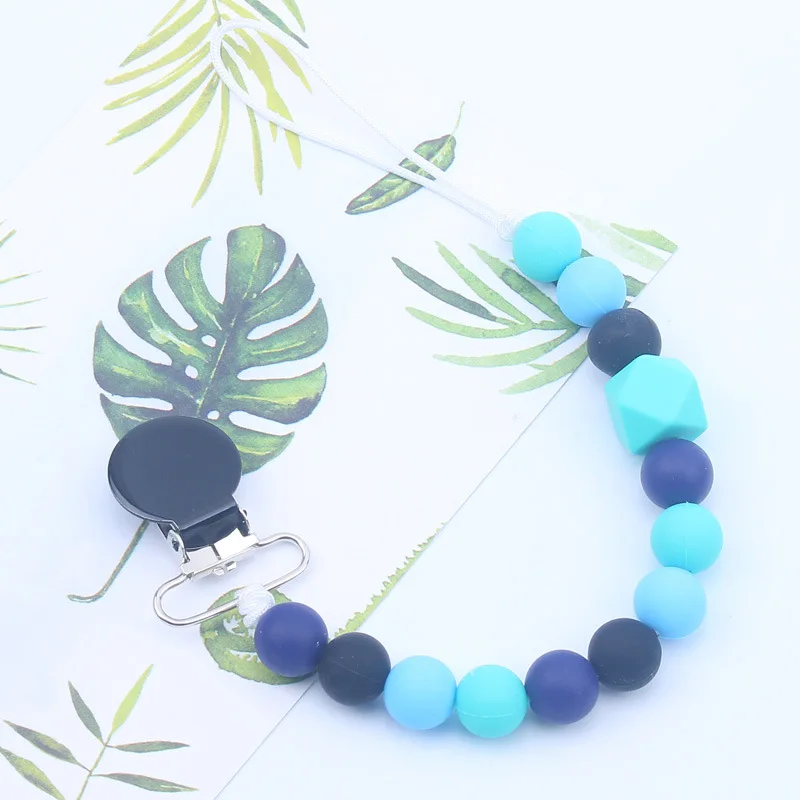 Силиконовые шарики для прорезывания зубов бусы-клипсы держатель соски детские