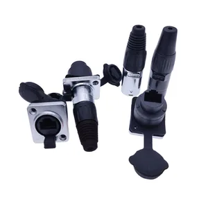 Водонепроницаемый разъем RJ45, панельный разъем типа D, разъемы ip65 Ethernet