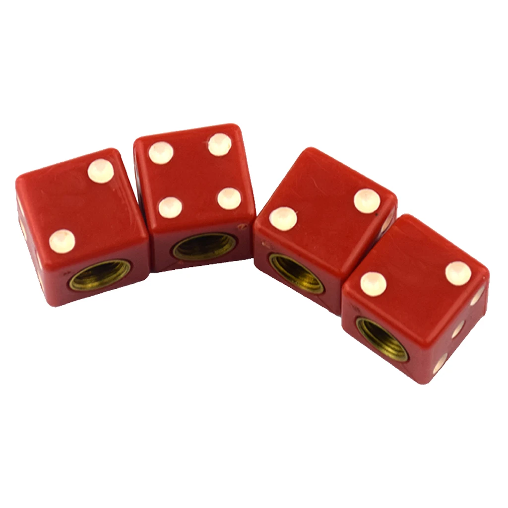 Черные игральные кости шины воздушный клапан Стволовые крышки для автомобиля