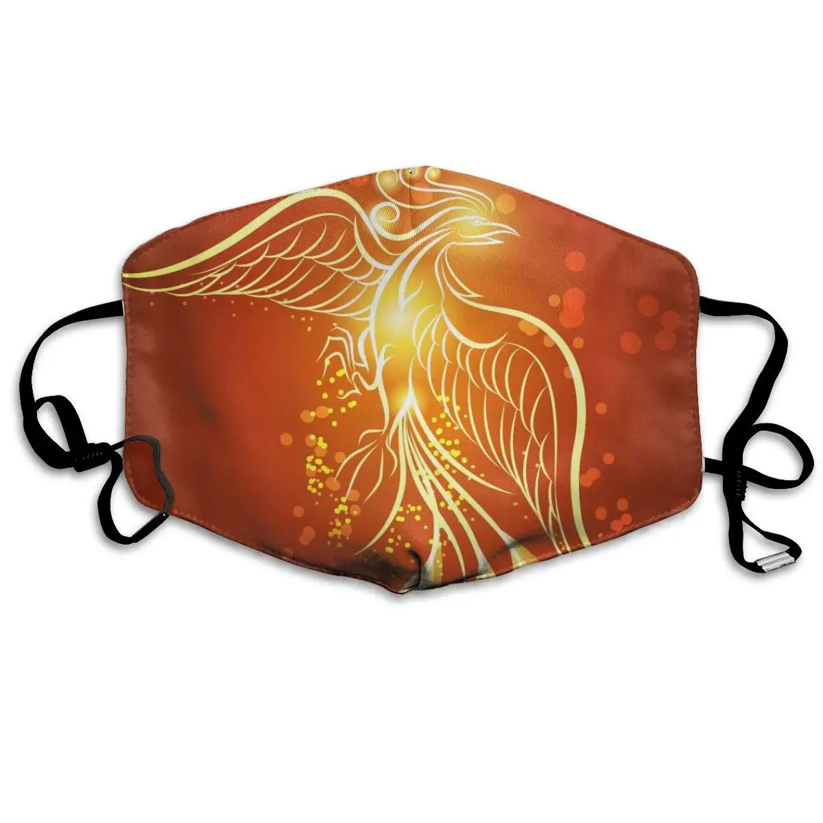 

Polyester Anti-dust Mouth Mask - Rising Phoenix Seamless Art Washed Reusable Mouth-Muffle - Fashion Printed Face Masks for