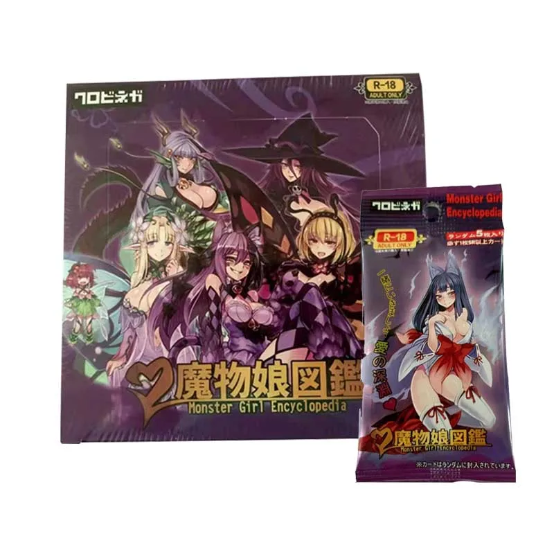 

Monster Girl Anime Figures Bronzing Barrage Flash Cards Princess Magical Girl Collection Cards Toys Birthday Gifts for Children