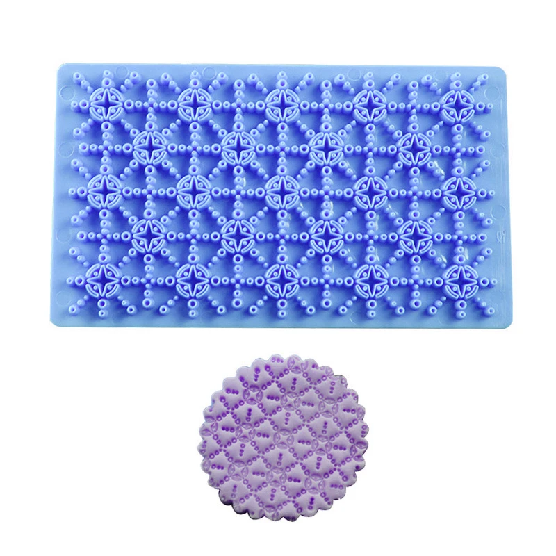 Свадебный цветок бисквит печенье силиконовые формы для помадки вязаный Печатный