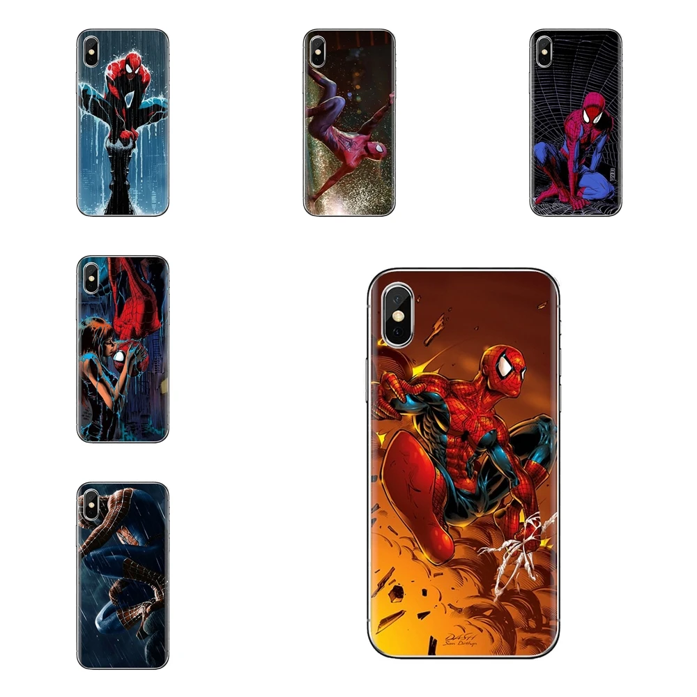 Человек-паук с героями комиксов Марвел чехол для корпуса телефона Xiaomi Mi3 samsung A10 A30