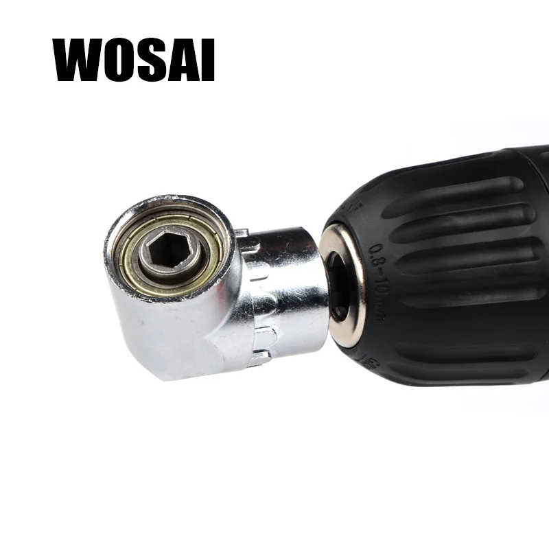 WOSAI 1/4 Магнитный соединитель 105 градусов регулируемый угол сверла отвертка с