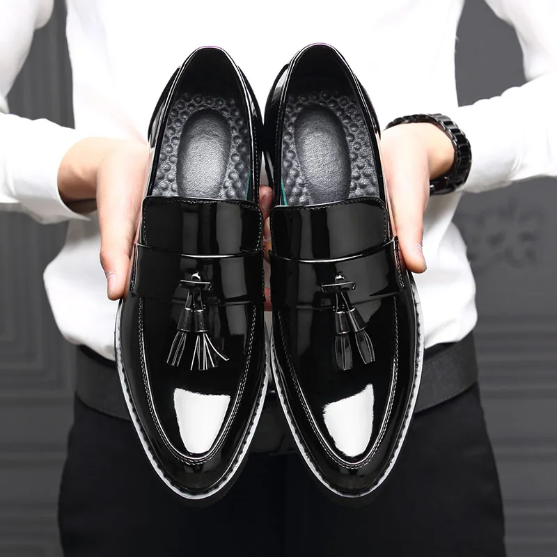 Мужские модельные туфли Кожаные Туфли-оксфорды Повседневная Деловая мужская
