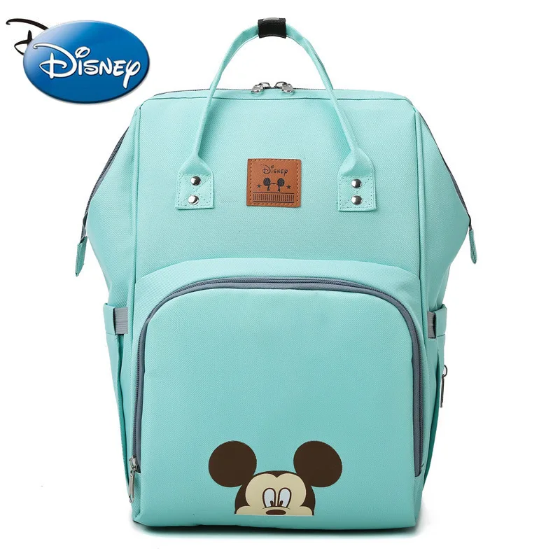 

Disney Mickey Minnie Cartoon Fashion Maternal and Child Backpack Fashion Cute Handbag Multifunctional Durable School Bag