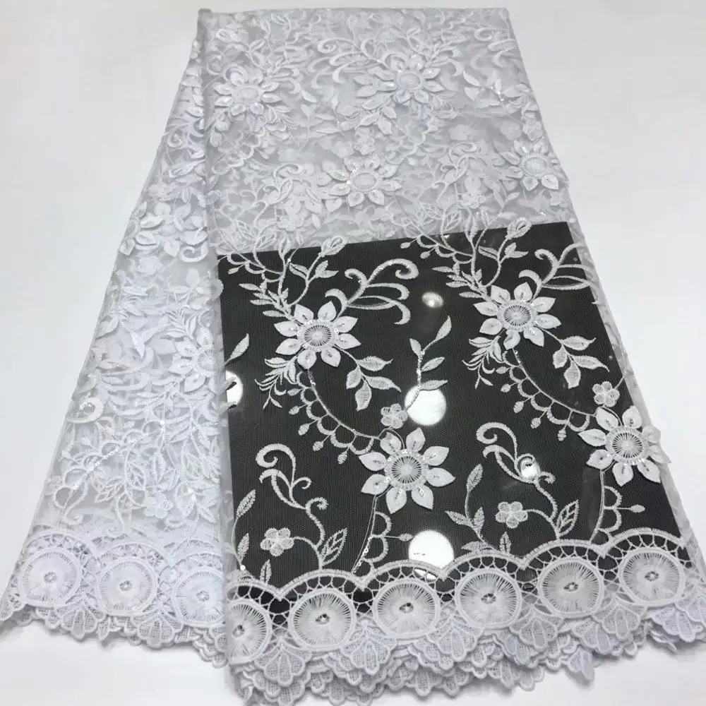 Высококачественная Белая швейцарская вуаль кружева новый дизайн нигерийские