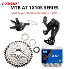 L-TWOO A7 набор трансмиссии 1x10 скоростной циферблат + задний переключатель передач KMC X10 цепь 40424650T кассета Звездочка маховик звено