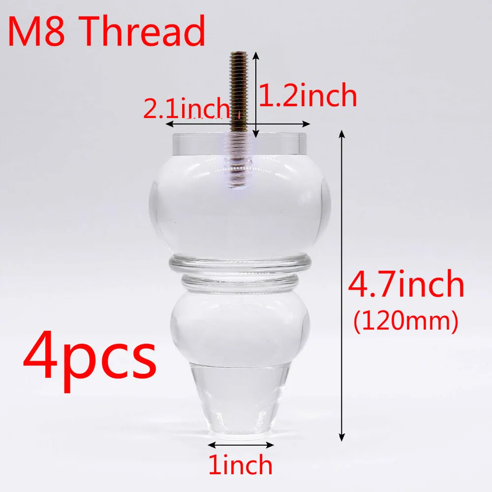 4 шт. квадратные ножки для мебели| |