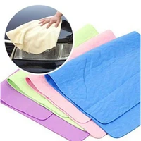 30x40cm car wash cloth cleaning microfiber high absorbent wipes quick drying towel synthetic deerskin pva chamois cham