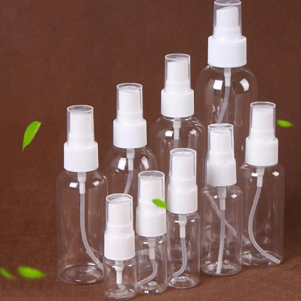 5/10/20/30/60/80/100/120/250ml Refillable Bottles Travel Transparent Plastic Perfume Bottle Atomizer Empty Small Spray Bottle