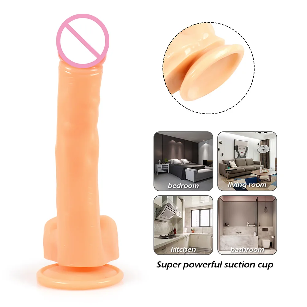 YUECHAO толстый большой фаллоимитатор анальный и пенис присоска секс игрушки для